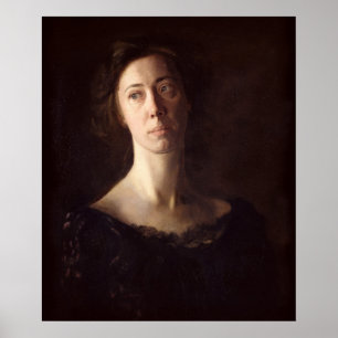 Portrait of Clara J. Mather Poster