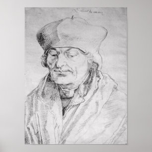 Portrait of Desiderius Erasmus  1520 Poster