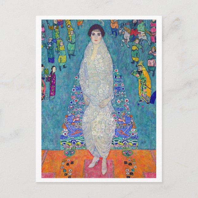 Portrait of Elisabeth Lederer, Gustav Klimt Postkarte (Vorderseite)