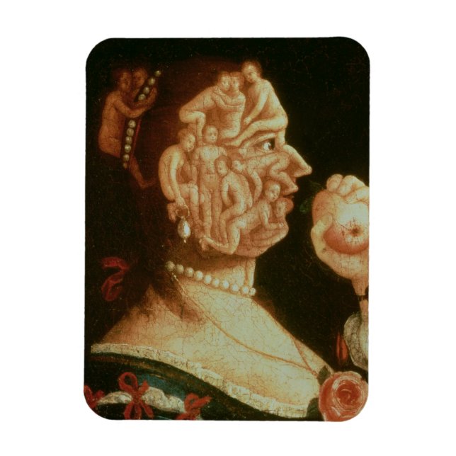 Portrait of Eve (Öl) Magnet (Vertikal)