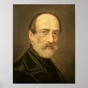 Portrait of Giuseppe Mazzini Poster
