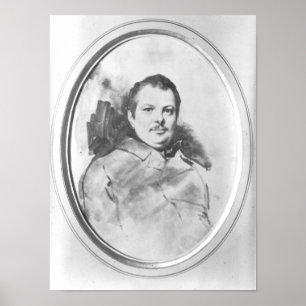 Portrait of Honore de Balzac c.1820 Poster