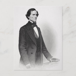 Portrait of Jefferson Davis Postkarte