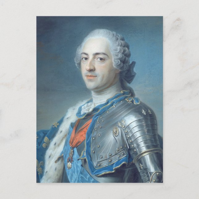 Portrait of King Louis XV  1748 Postkarte (Vorderseite)