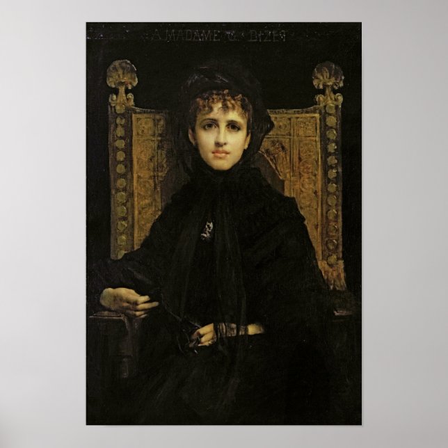Portrait of Madame Georges Bizet  1878 Poster (Vorne)