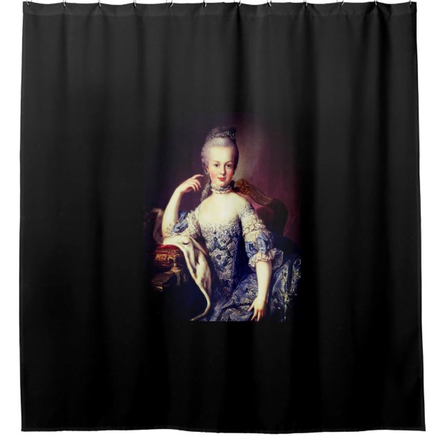 Portrait of Marie Antoinette – Martin van Meytens Duschvorhang (Vorderseite)