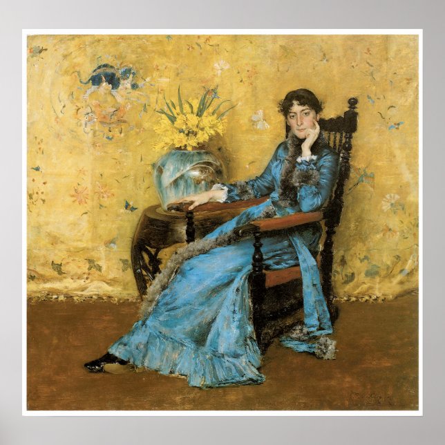 Portrait of Miss Dora Wheeler, 1883 Poster (Vorne)