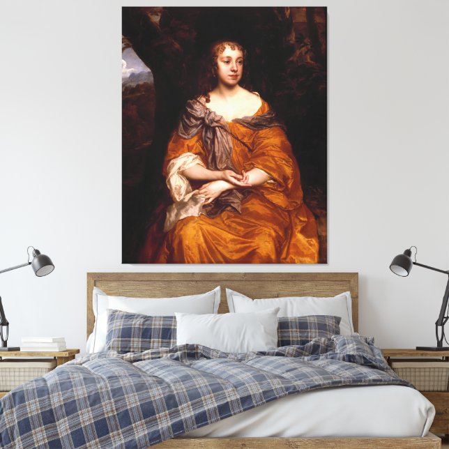 Portrait of Miss Wharton (1660) Leinwanddruck (Insitu (Schlafzimmer))