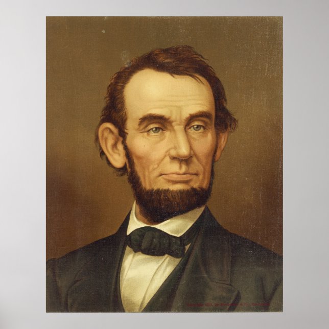 Portrait of President Abraham Lincoln Poster (Vorne)