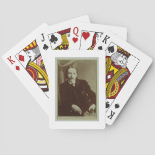 Portrait of Robert Louis Balfour Stevenson (1850-9 Spielkarten