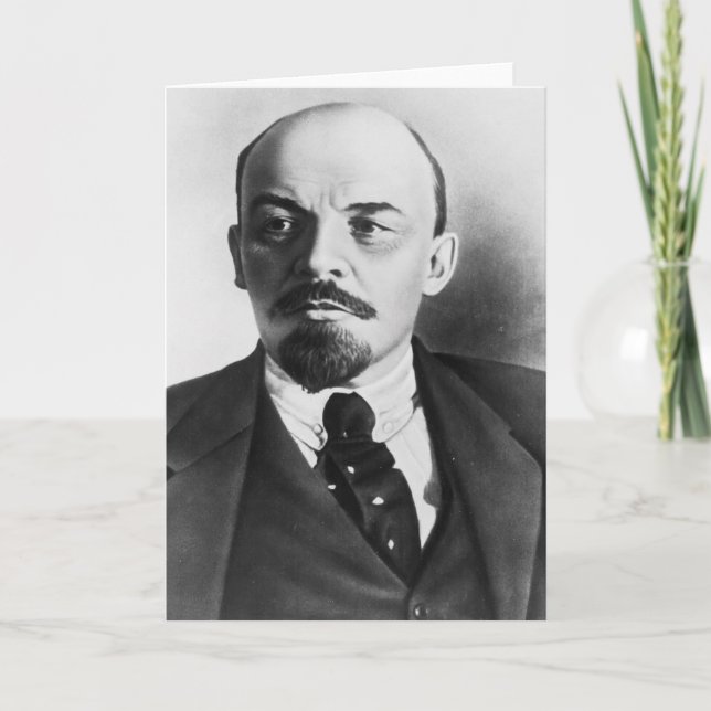 Portrait of Russian Vladimir Ilyich Lenin Karte (Vorderseite)
