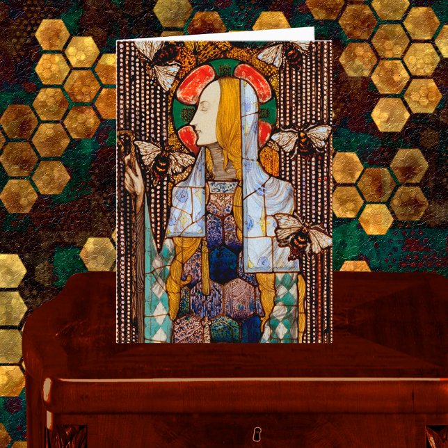 Portrait of St. Gobnait, Patron of Bees, Karte (Von Creator hochgeladen)