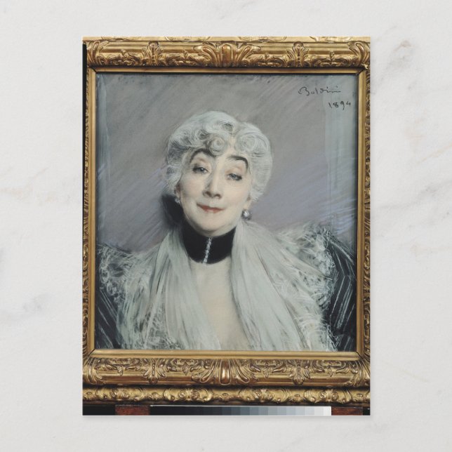 Portrait of the Countess de Martel de Janville Postkarte (Vorderseite)