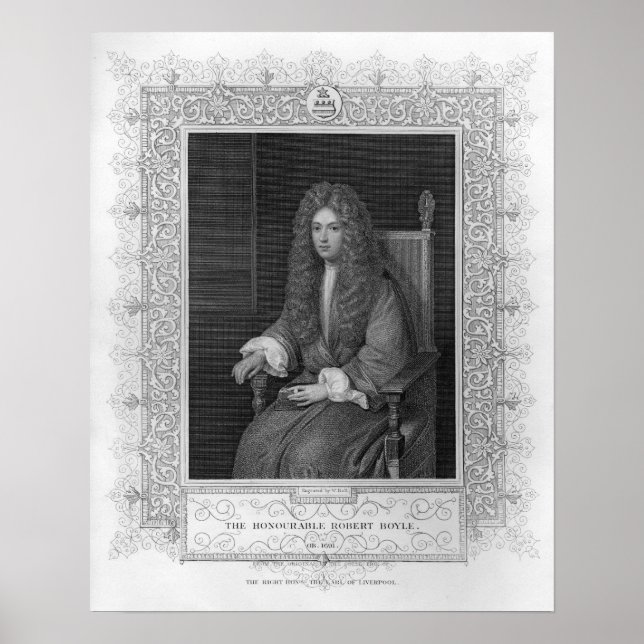 Portrait of The Honorable Robert Boyle Poster (Vorne)