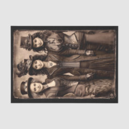 Portrait of Three Steampunk Women DX6R Decoupage Seidenpapier