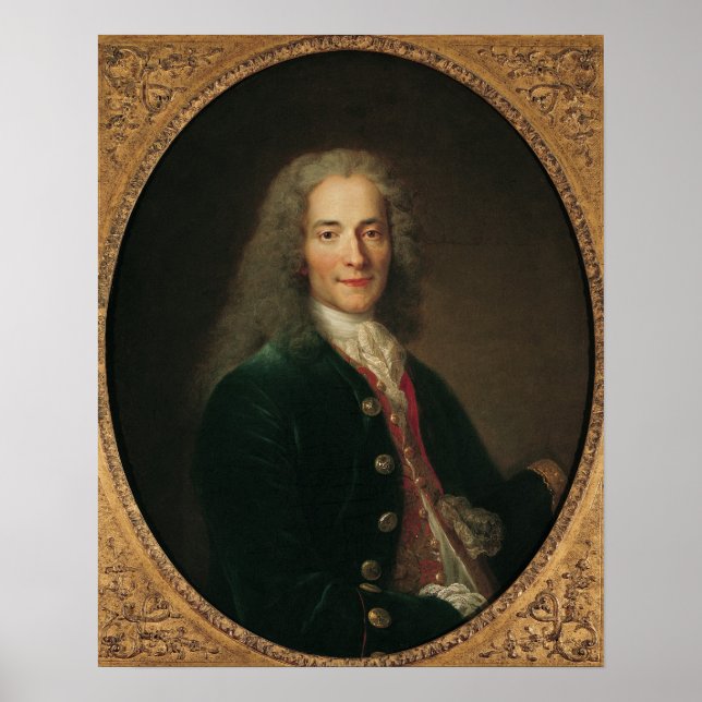 Portrait of Voltaire  after 1718 Poster (Vorne)