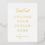 Portrait Postcard Gold Foil Folien Feiertagspostkarte<br><div class="desc">Passen Sie Ihr Design in Templett an. Nachdem Sie die Bearbeitung abgeschlossen haben,  laden Sie Ihre Datei im JPG-Format herunter (vergessen Sie nicht,  die Blindoption zu aktivieren). Laden Sie Ihr Design hier hoch,  indem Sie auf den blauen Button "Personalisieren" klicken.</div>