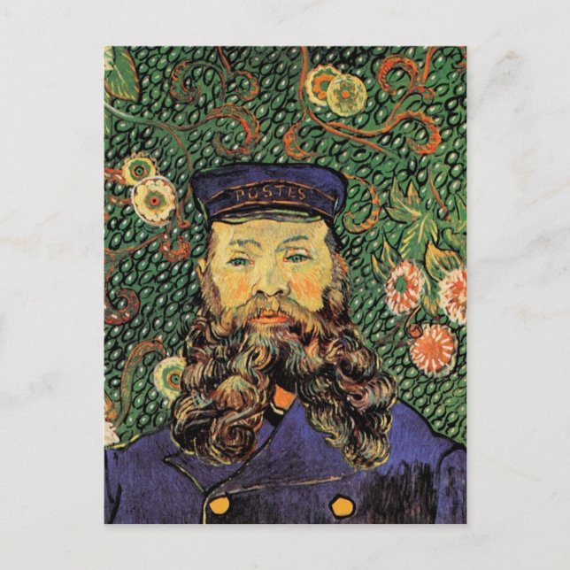 Portrait Postman Joseph Roulin Van Gogh Fine Art Postkarte (Vorderseite)