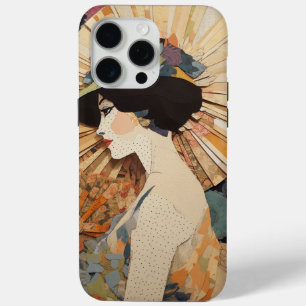 Portrait Print der Frau für digitale Papierkollekt Case-Mate iPhone Hülle