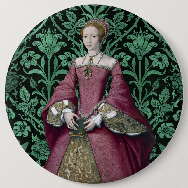Portrait Prinzessin Elizabeth Tudor, Königin Button (Vorderseite)