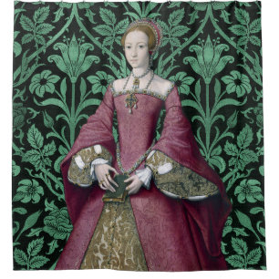 Portrait Prinzessin Elizabeth Tudor, Königin Duschvorhang