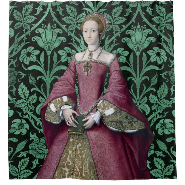 Portrait Prinzessin Elizabeth Tudor, Königin Duschvorhang (Vorderseite)