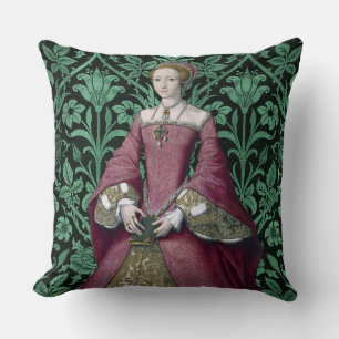 Portrait Prinzessin Elizabeth Tudor, Königin Kissen