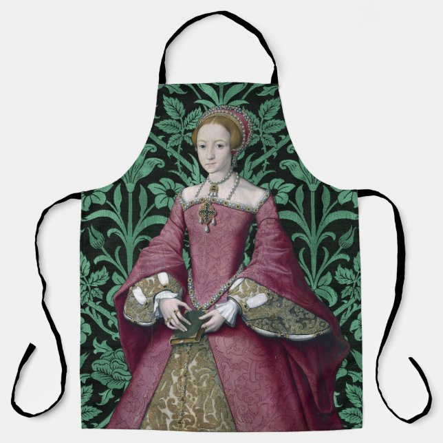 Portrait Prinzessin Elizabeth Tudor, Königin Schürze (Vorderseite)