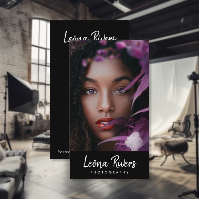 Portrait QR Code Fotograf Business Card Visitenkarte (Von Creator hochgeladen)