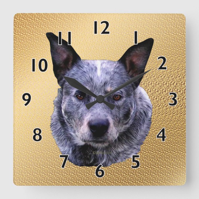 Portrait Quadratische Wanduhr (Vorderseite)