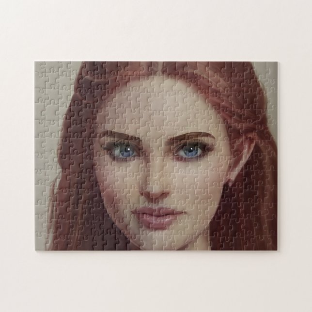 Portrait Red Hair Smile Young Woman (Horizontal)
