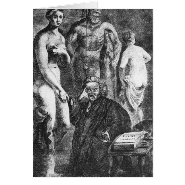 Portrait satirique de Laurence Sterne, c.1761 (Devant)