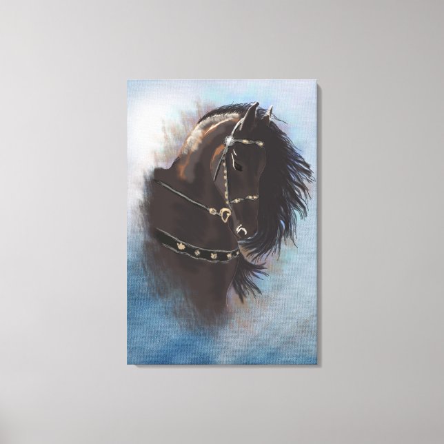 Portrait Stallion - Toile Enveloppée (Recto)
