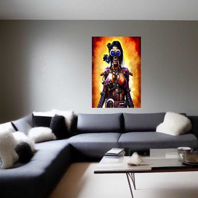 Portrait-Steampunk-Skelett | AI Art Poster (Von Creator hochgeladen)