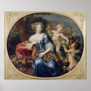 Portrait vermutlich Francoise-Athenais Poster