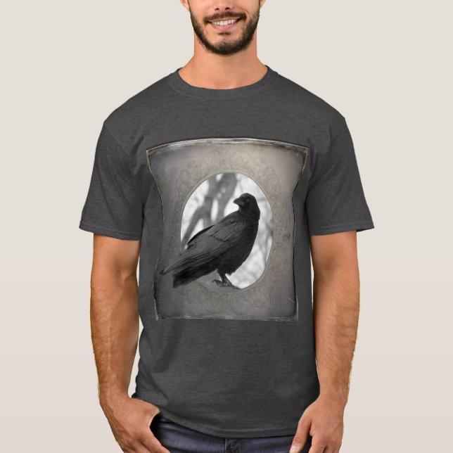 Portrait vintage T-shirt Crow (Devant)