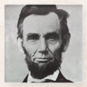 Portrait von Abe Lincoln 2 Glasuntersetzer