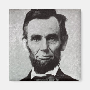 Portrait von Abe Lincoln 2 Magnet