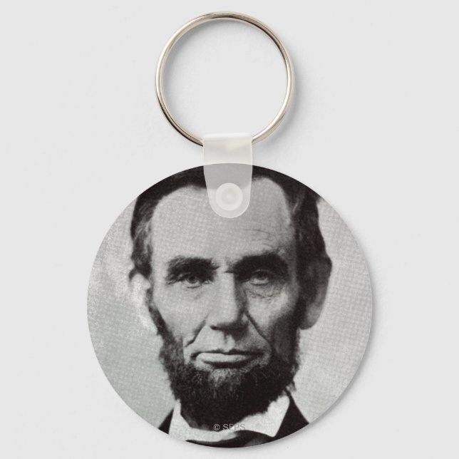 Portrait von Abe Lincoln 2 Schlüsselanhänger (Vorderseite)