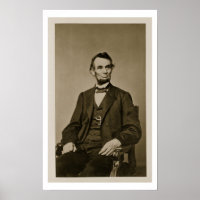 Portrait von Abraham Lincoln (1809-65) (b/w Foto)