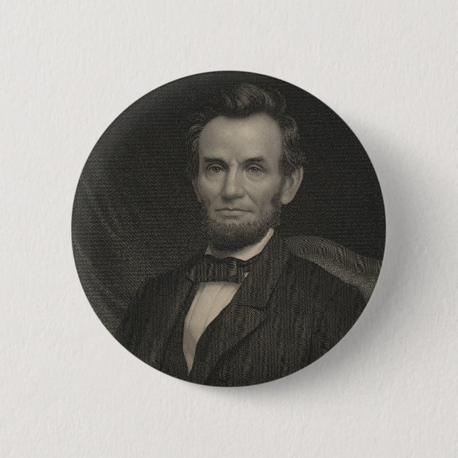 Portrait von Abraham Lincoln Button (Vorderseite)