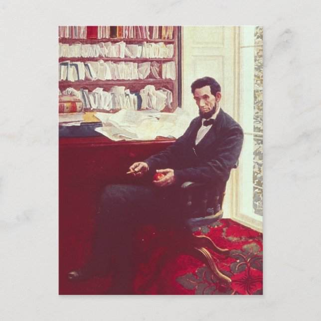 Portrait von Abraham Lincoln Postkarte (Vorderseite)