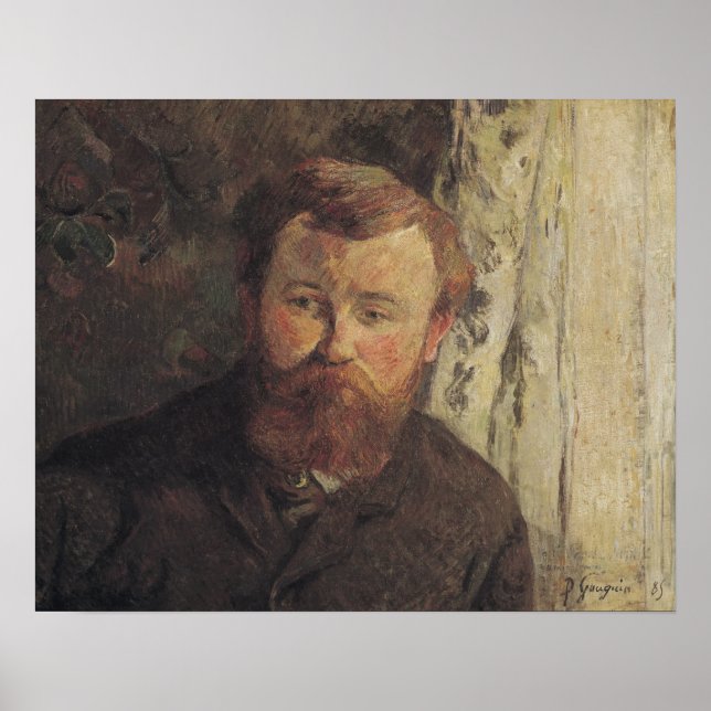 Portrait von Achille Granchi Taylor, 1885 Poster (Vorne)