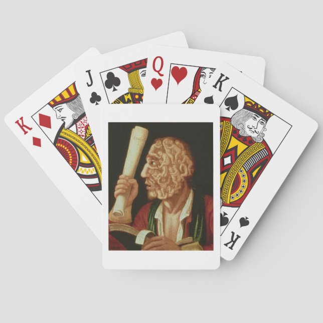 Portrait von Adam (Öl) Spielkarten (Rückseite)