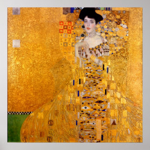 Portrait von Adele Bloch-Bauer I - Gustav Klimt Poster