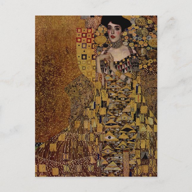 Portrait von Adele Bloch-Bauer I Postkarte (Vorderseite)