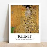 Portrait von Adele Bloch-Bauer I von Gustav Klimt Poster<br><div class="desc">Gustav Klimts Portrait von Adele Bloch-Bauer I (1907)</div>