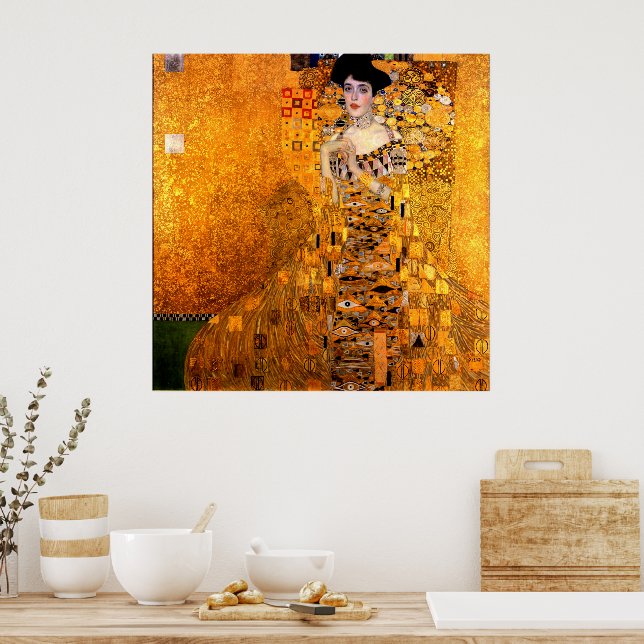 Portrait von Adele Bloch-Bauer von Gustav Klimt Poster (Küche)