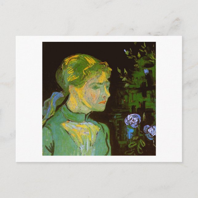 Portrait von Adeline Ravoux Van Gogh Fine Art Postkarte (Vorderseite)