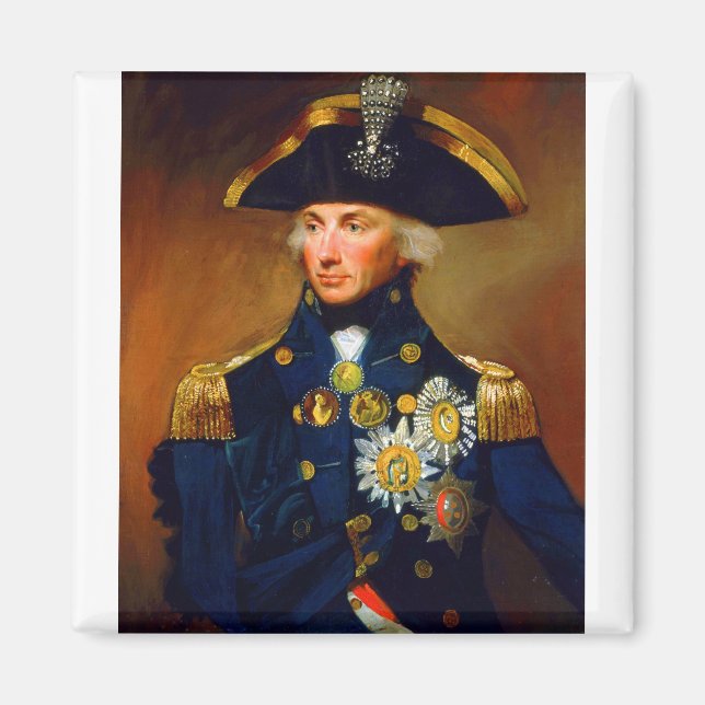 Portrait von Admiral Horatio Nelson Magnet (Vorne)